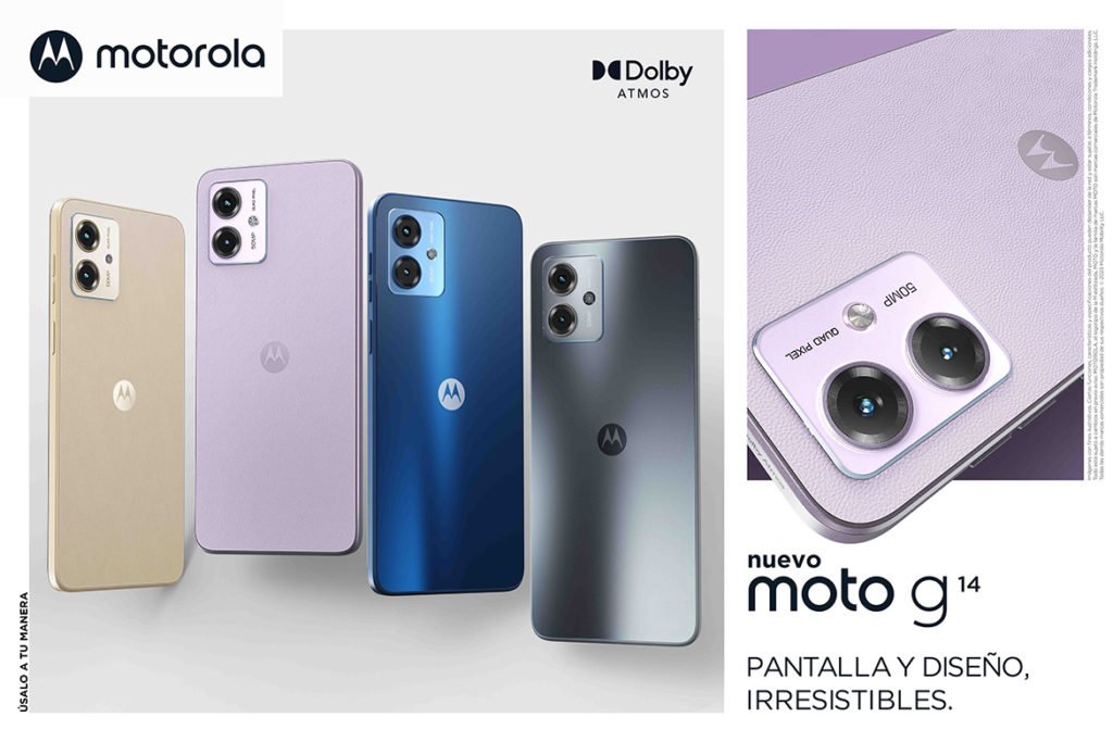 Motorola lanza el nuevo moto g14 con pantalla Full HD+ y sonido estéreo  envolvente